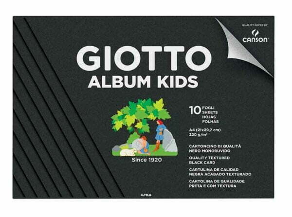 Σετ Δημιουργίας Giotto Album Kids Black Kids A4 10 φύλλα 220g