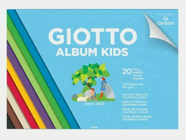 Σετ Δημιουργίας Giotto Album Kids Color A4 20 φύλλα 120g