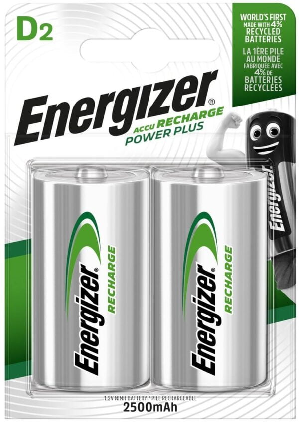 Μπαταρίες Energizer2 / blister HR20 D 2500mAh ENERGIZER Power plus