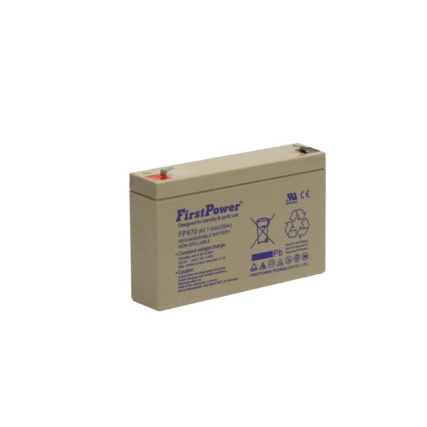 First Power Μπαταρία μολύβδου VRLA 6V 7Ah First Power