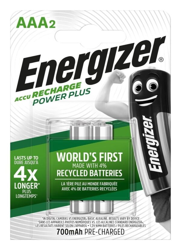 Energizer2 Μπαταρίες / blister HR03-AAA 700mAh Energizer Power Plus