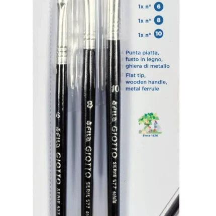 Giotto Πινέλα Art 577 3τμχ (No.6-8-10)