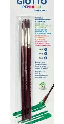 Giotto Πινέλα Art 400 3τμχ (Νο.3-4-5)