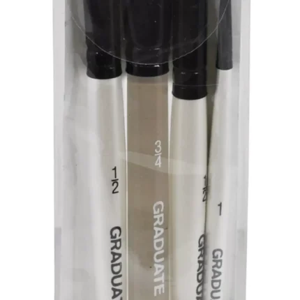 Πινέλα Natural & Synthetic Watercolor Σετ 4τμχ - Short Handle