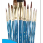 Πινέλα Ακουαρέλας Natural/Synthetic Σετ 10τμχ - Short Handle