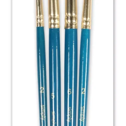 Πινέλα Ακουαρέλας Camel Hair Σετ 4τμχ - Short Handle