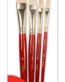 Πινέλα Λαδιού White Bristle Σετ 4τμχ - Short Handle