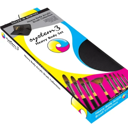 Πινέλα Heavy Body Σετ Zip Case 10τμχ - Long Handle