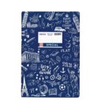 Σχολικό Τετράδιο, Doodle Εξήγηση Σκούρο Μπλε Ριγέ 17x25 50φ.