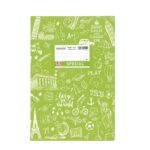 Σχολικό Τετράδιο, Doodle Εξήγηση Λαχανί Ριγέ 17x25 50φ.