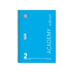 Academy Τετράδιο Σπιράλ Β5 2 θεμάτων, Μαύρο - Image 5