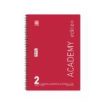 Academy Τετράδιο Σπιράλ Β5 2 θεμάτων, Μαύρο - Image 7