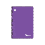 T-Mate Τετράδιο Σπιράλ Β5 2 θεμάτων Μωβ