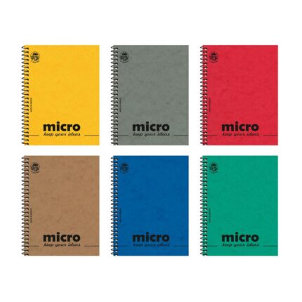 Μπλοκ Σπιράλ Ριγέ 9x12 MICRO 80φ.