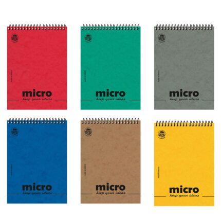 Μπλοκ Σπιράλ Ριγέ 8.5x11.8 MICRO 80φύλλων