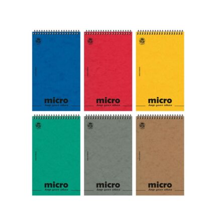 Μπλοκ Σπιράλ Ριγέ 8.8×14.5 MICRO 80φ.