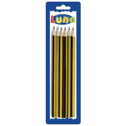 Μολύβι Luna HB σε Blister 6 Τμχ.