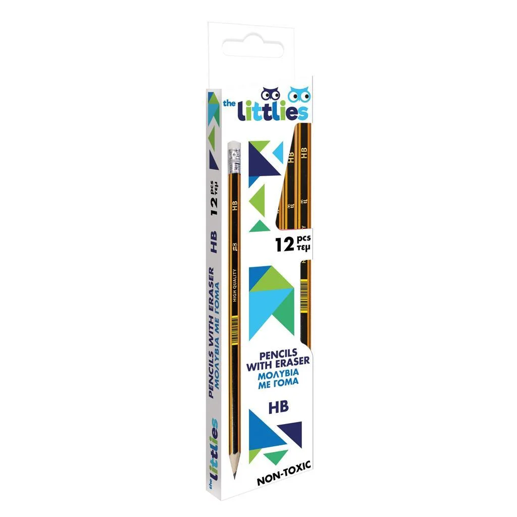 Μολύβι με Γόμα The littlies HB2 12 Τμχ. Μολύβι με Γόμα The littlies HB2 12 Τμχ.
