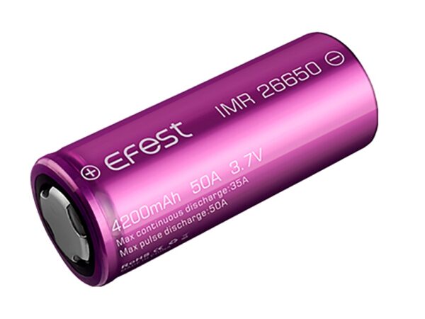 Μπαταρία ιόντων Λιθίου 26650 3.6V 4200mAh 50A Efest