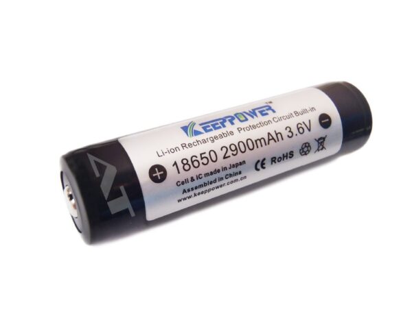 Μπαταρία ιότων Λιθίου 18650 με PCB (protected) 2900mAh 10A KEEPPOWER