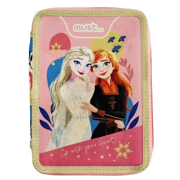 Κασετίνα Διπλή Γεμάτη Disney Frozen 2 Go With Your Heart Must