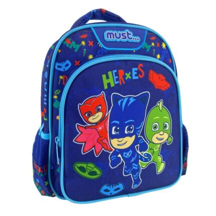 Σχολική Τσάντα Πλάτης Νηπίου PJ Masks Heroes Must 2 Θήκες