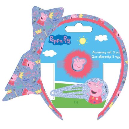 ΣΤΕΚΑ ΜΕ ΦΙΟΓΚΟ ΚΑΙ ΚΟΚΑΛΑΚΙΑ ΣΕΤ 3ΤΕΜ PEPPA PIG