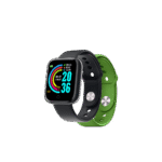 CELLY SMART WATCH ΜΕ ΑΝΤΑΛΛΑΚΤΙΚΟ ΛΟΥΡΑΚΙ ΠΡΑΣΙΝΟ 1.44' TOUCH SCREEN ΜΑΥΡΟ