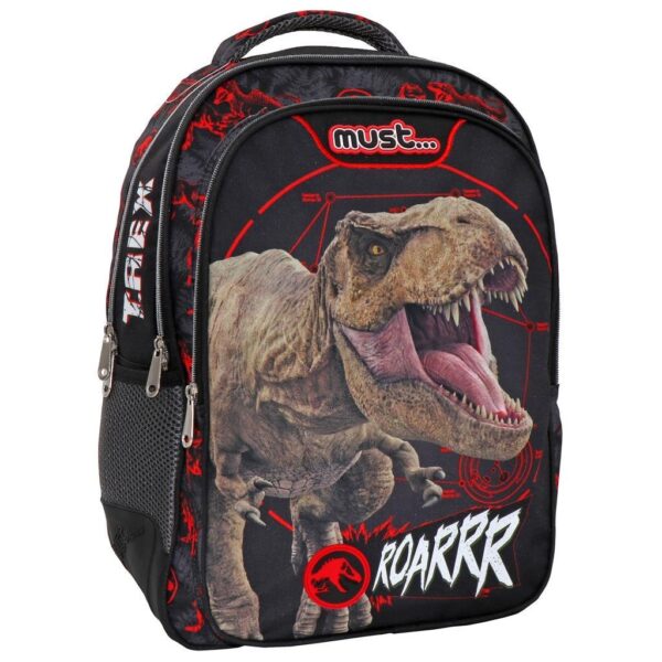 ΤΣΑΝΤΑ ΠΛΑΤΗΣ 32X18X43 3ΘΗΚΕΣ JURASSIC TREX ROARRR