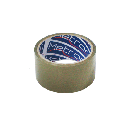 METRON ΤΑΙΝΙΑ ΣΥΣΚΕΥΑΣΙΑΣ PP ΑΘΟΡΥΒΗ A' 48mm x 50m ΚΡΑΦΤ 6  τεμάχια