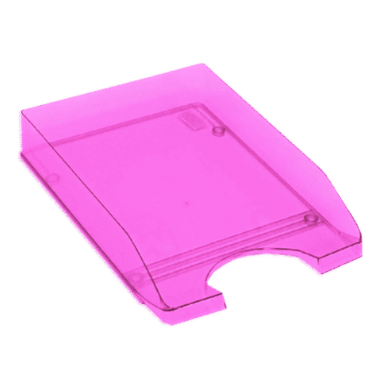 METRON ΔΙΣΚΟΣ ΓΡΑΦΕΙΟΥ ΠΛΑΣΤΙΚΟΣ FLUO ΔΙΑΦΑΝΟ ΡΟΖ