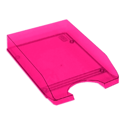 METRON ΔΙΣΚΟΣ ΓΡΑΦΕΙΟΥ ΠΛΑΣΤΙΚΟΣ FLUO ΔΙΑΦΑΝΟ ΚΟΚΚΙΝΟ