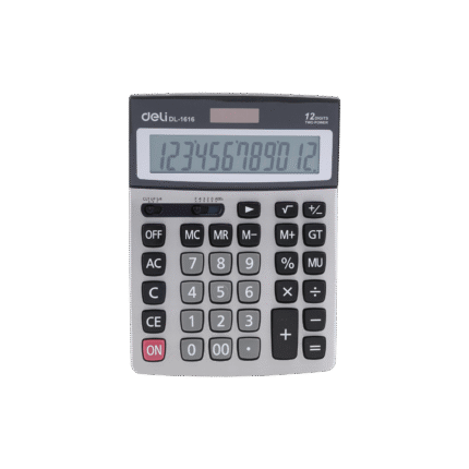 DELI ΑΡΙΘΜΟΜΗΧΑΝΗ 12 ΨΗΦΙΩΝ CORE E1616 ΑΣΗΜΙ
