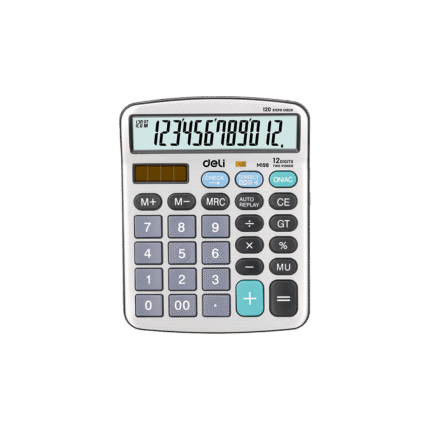 DELI ΑΡΙΘΜΟΜΗΧΑΝΗ 12 ΨΗΦΙΩΝ CORE EM19810 ΑΣΗΜΙ