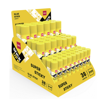 DELI ΚΟΛΛΑ STICK 8-15-20-36gr STICK UP ΒΙΤΡΙΝΑ 108τεμάχια