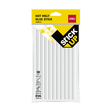 DELI ΚΟΛΛΑ ΣΙΛΙΚΟΝΗΣ Φ11x200mm 10τεμάχια STICK UP ΔΙΑΦΑΝΗ