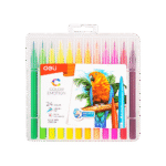 DELI ΜΑΡΚΑΔΟΡΟΣ WASHABLE ΠΙΝΕΛΟ 24 ΧΡΩΜΑΤΑ 1.0-8.0 mm COLOR EMOTION