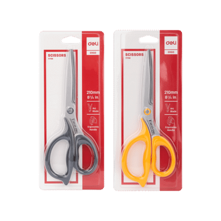 DELI ΨΑΛΙΔΙ ΓΡΑΦΕΙΟΥ 8' 1/4 21cm EFFORTLESS ERGO ΑΣΣΟΡΤΙ 12τεμάχια