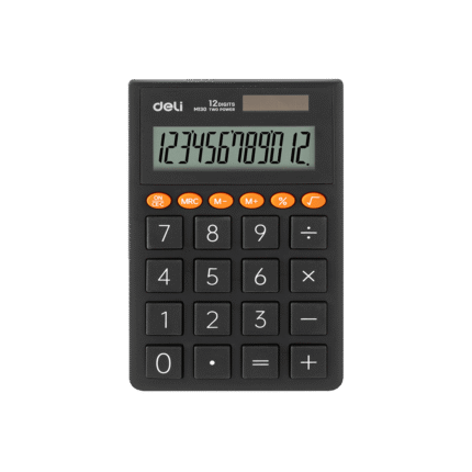 DELI ΑΡΙΘΜΟΜΗΧΑΝΗ 12 ΨΗΦΙΩΝ M130 ΣΚΟΥΡΟ ΓΚΡΙ