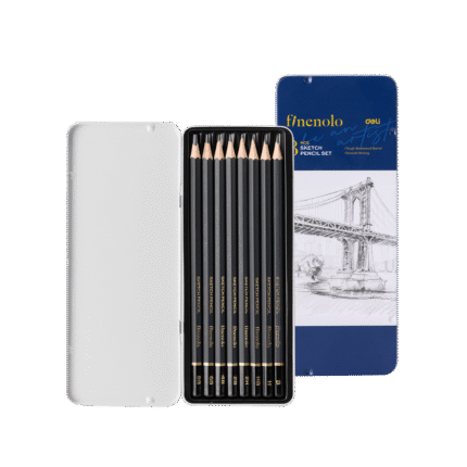 DELI ΜΟΛΥΒΙ ΣΧΕΔΙΟΥ ΚΑΣΕΤΙΝΑ ΜΕΤΑΛΛΙΚΗ 8τεμάχια FINENOLO ΑΣΣΟΡΤΙ