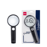 DELI ΦΑΚΟΣ ΜΕΓΕΘΥΝΤΙΚΟΣ ΡΑΚΕΤΑ ΠΛΑΣΤΙΚΟΣ x2.5 & x5 75mm ΜΑΥΡΟΣ