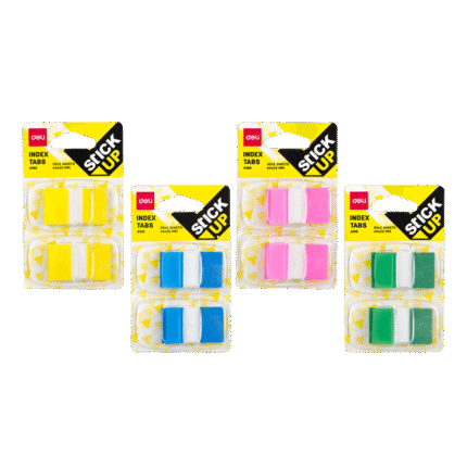 DELI ΣΕΛΙΔΟΔΕΙΚΤΗΣ ΔΙΑΦΑΝΟΣ ΑΥΤΟΚΟΛΛΗΤΟ 2x50Φ. 45x25mm STICK UP ΑΣΣΟΡΤΙ 24τεμάχια