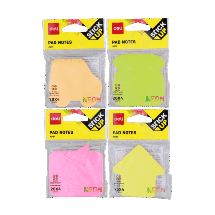 DELI ΧΑΡΤΑΚΙΑ ΣΗΜΕΙΩΣΕΩΝ ΑΥΤΟΚΟΛΛΗΤΑ ΣΧΗΜΑΤΑ 4x20Φ 76x76mm STICK UP ΑΣΣΟΡΤΙ 12τεμάχια