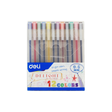 DELI ΣΤΥΛΟ GEL ΚΑΠΑΚΙ 0.5 ΣΕΤ 12τεμάχια DELIGHT ΑΣΣΟΡΤΙ