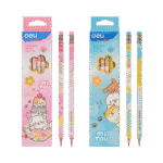 DELI ΜΟΛΥΒΙ ΕΞΑΓΩΝΟ ΜΕ ΓΟΜΑ 2B MIYOU ΑΣΣΟΡΤΙ 12τεμάχια