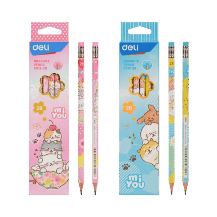 DELI ΜΟΛΥΒΙ ΕΞΑΓΩΝΟ ΜΕ ΓΟΜΑ 2B MIYOU ΑΣΣΟΡΤΙ 12τεμάχια