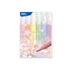 DELI ΜΑΡΚΑΔΟΡΟΣ ΥΠΟΓΡΑΜΜΙΣΗΣ ΠΛΑΚΕ 6Τ 1-4mm MIYOU MACARON ΑΣΣΟΡΤΙ