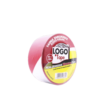 LOGO ΤΑΙΝΙΑ ΣΗΜΑΝΣΗΣ 5cm x 200m ΚΟΚΚΙΝΗ/ΛΕΥΚΗ 1 ΤΕΜΑΧΙΟ