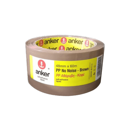 ANKER ΤΑΙΝΙΑ ΣΥΣΚΕΥΑΣΙΑΣ ΑΘΟΡΥΒΗ PP 48mm x 60m ΚΡΑΦΤ 6 τεμάχια