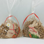 Κρεμαστό ξύλινο λαγουδάκι πουγκί